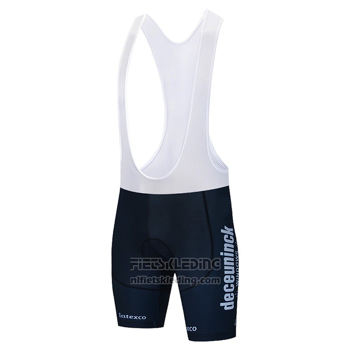 2021 Fietskleding Deceuninck Quick Step Blauw Violet Korte Mouwen en Koersbroek